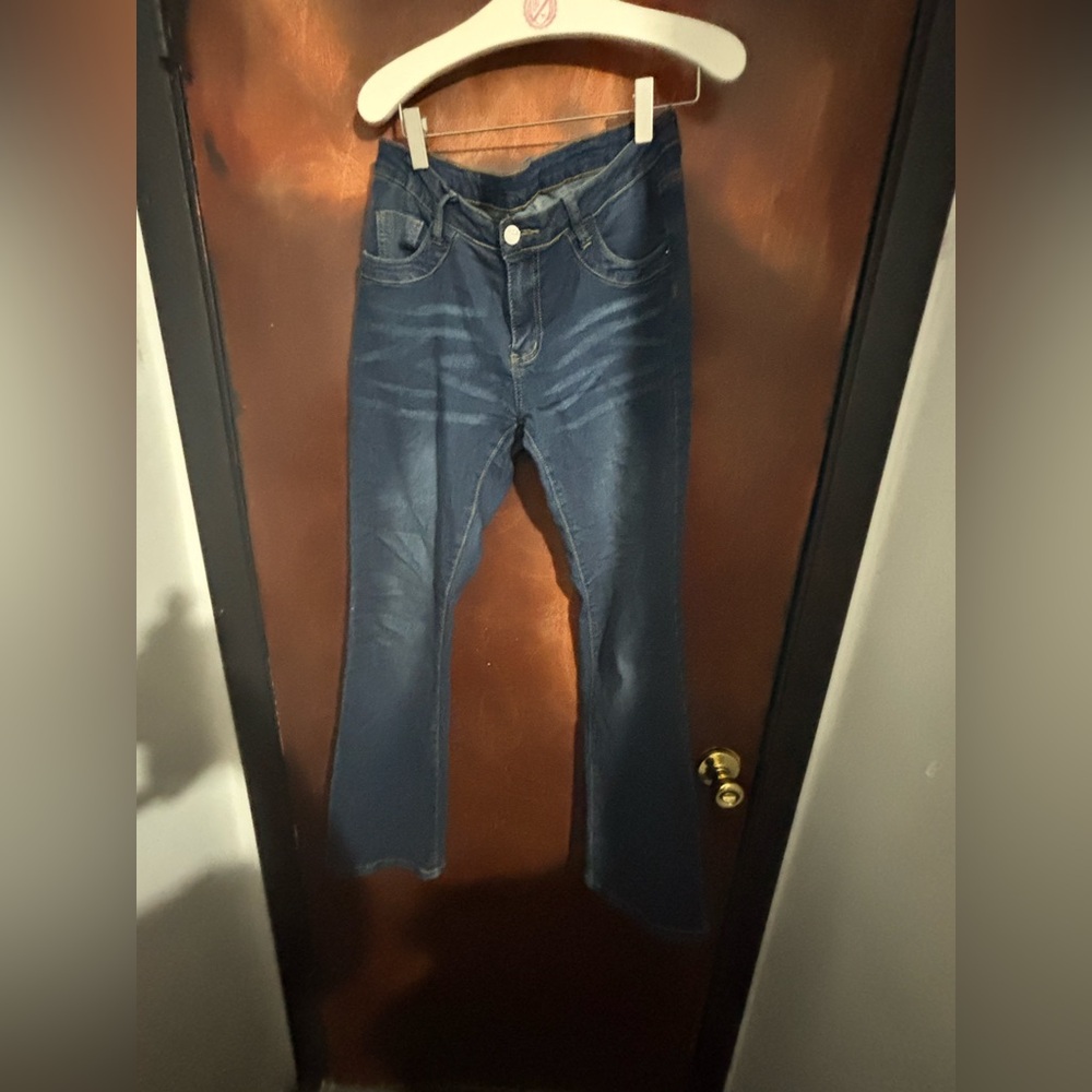 SHEIN Dark Blue flared leg